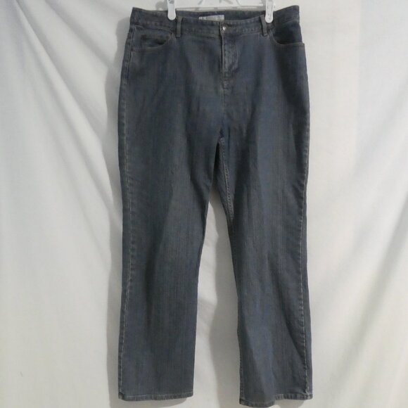 GEOFFREY BEENE SPORT Stretch | size 14 R | Classic Straight Leg Denim Jeans - Picture 1 of 16